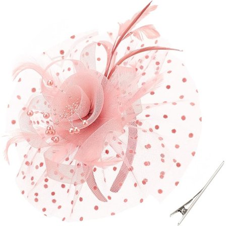 Kvinde Fascinator Hat Cocktail Party Te Hovedbeklædning Blomst Mesh Organza Bånd Fjer på et Pandebånd