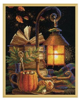 Stickpackung Bild Gemütlicher Herbst