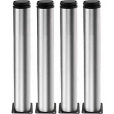 Justerbare ben 350 mm høyde, tykke skapben, bordben, møbelben, børstet rustfritt stål, justerbar høyde 0-15 mm