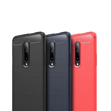 Iskunkestävä Armor Carbon TPU-suojus Oneplus 7 - enemmän värejä Grey