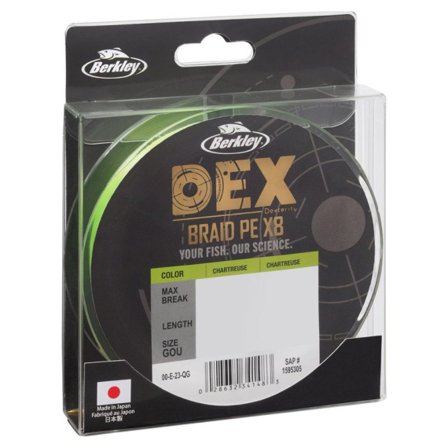 Berkley Dex X8 PE 150m 7,9kg Chartreuse - 0.10mm