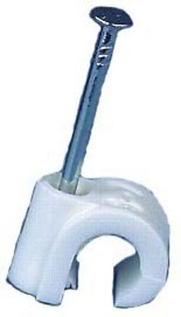 GELIA LEDNINGSKLAMMER 5-7MM RUND HVIT 20STK