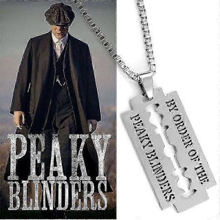 Peaky Blinders Halsband Rakblad Hängen & Halsband Movi (001 halsband)