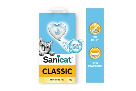 Sanicat Classic Lettiera Minerale Assorbente Senza Profumo Per