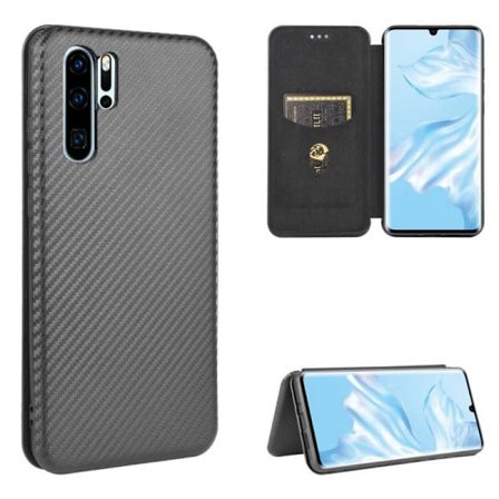 Huawei P30 Pro Flip Case Kortrum CarbonDreams