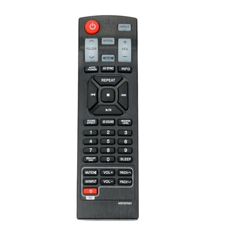 Multifunksjonell Smart Remote Controller Erstatningsfjernkontroll for LG Soundbar AKB73575401 NB5540 NB4540 NB3530A