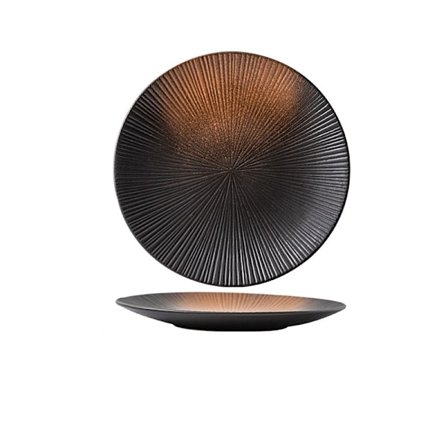 Japanilainen tyyli lautanen, keramiikka lautanen, raidallinen länsimainen lautanen, pihvilautanen, pastalautanen, kotitalouden hedelmäsalaatti 