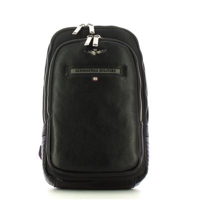 Aeronautica Militare Rugzak , Zwart , Heren , Maat: ONE Size Rugzakken
