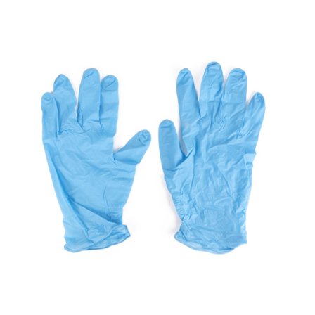 Arbetshandskar nitril blå strl M