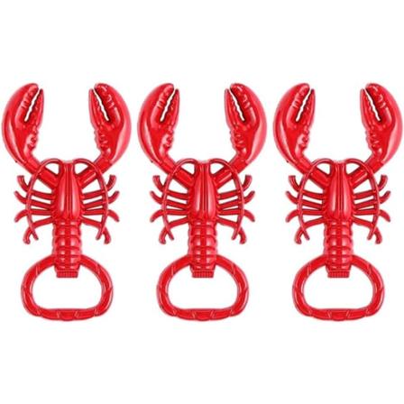 3 stykker hummer flaskeåpner Utsøkt øl flaskeåpner Kreativ metall flaskeåpner for hoteller og hjem