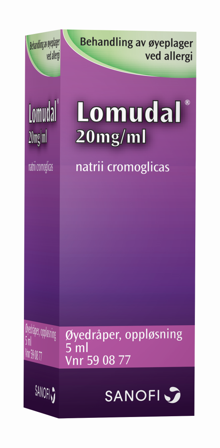 Lomudal øyedr 20mg/ml