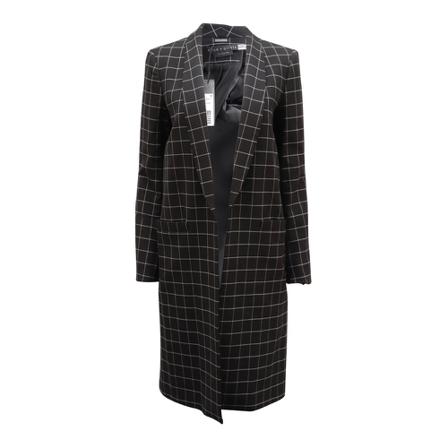 Alice + Olivia Kylie Windowpane Jakke Polyester Sort, Dame