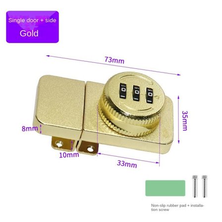 Glasdør Adgangskodelås Display Case Lås STYLE 9 STYLE 9