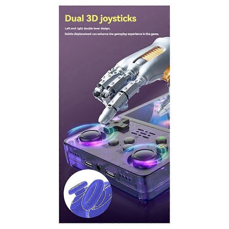 R36S PIUS Handhållen Spelkonsol 64GB 4-tums IPS-skärm Videospelskonsol Dubbel 3D-joystick Stöder 10+ Simulatorer B