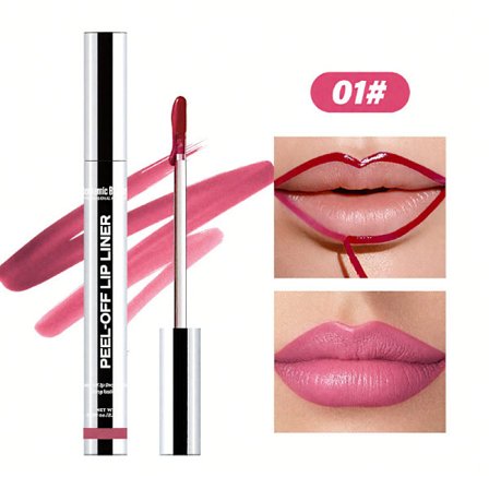 Aftagelig læbeblyant, udtværings- og vandfast læbestift, ikke-klæbrig lipgloss, velegnet til hverdagsbrug og fester.