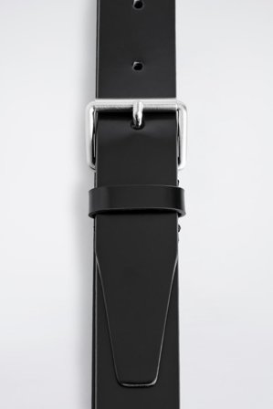 COS Homme Ceinture Signature En Cuir in Noir