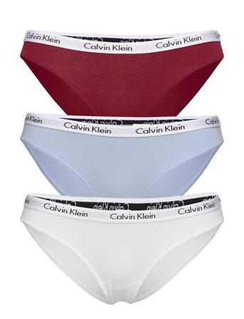 Bikini 3Pk Trusser, Tanga Briefs Multi/mønstret Calvin Klein