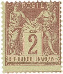 Frankrig 1877 - YT 85 - Postfrisk