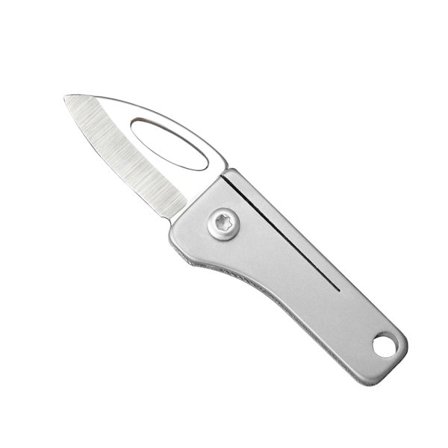 Bærbar Foldbar Kniv Nøglering Stål Udendørs Camping Overlevelse Lomme