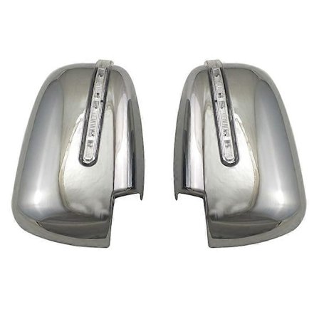 Bil Backspegelkåpa för Mitsubishi L200 Triton 2016-2019 Dörrspegelkåpa med LED