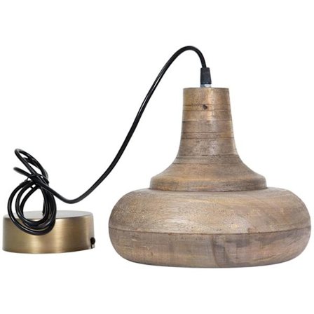 Loftlampe Ester - Antik Træ Ø23x21cm