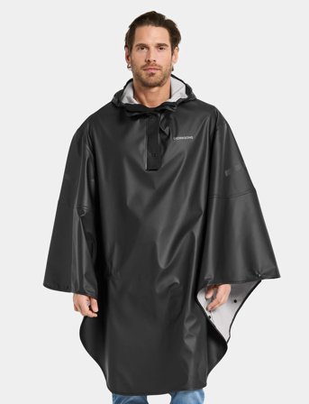 Didriksons Alto Usx Poncho - Black - XS/S