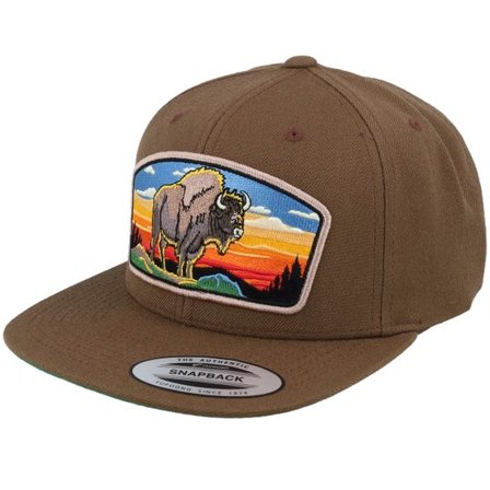 Wild Spirit - Brun snapback Keps - Buffalo Big Patch Classic Tan Snapback @ Hatstore