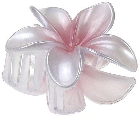 Senze Faldklemme Plast White, Hår, Hårpynt, Hårklemmer