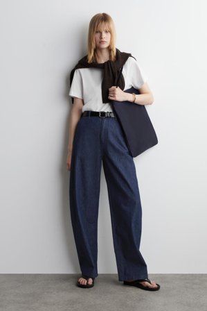 COS Women's Borsa Tote Archive In Nylon in Blu