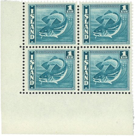 Island 1939. Fisk 1 EYR 1 4 blok