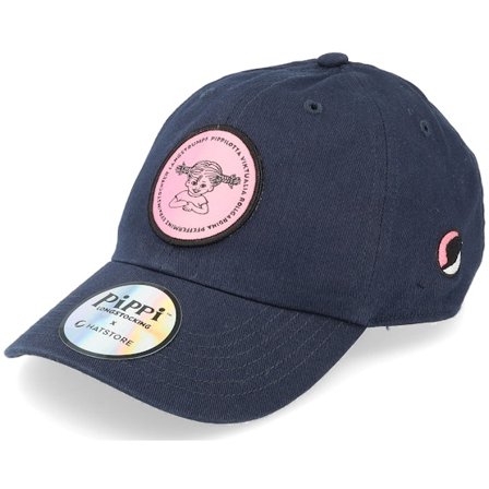 Kinder Pippi Langstrumpf - Blau adjustable Cap - Kinder Pippilotta Navy/Pink Dat Cap / Unstructured @ Hatstore