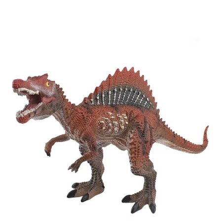 Realistisk Spinosaurus Dinosaur Figur, PVC Model Legetøj, Livagtig Rød Spinosaurus Figur, Forhistorisk Dyredekoration, 18cm Dinosaur Legetøj til Børn,