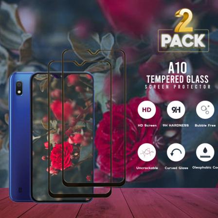2-pack Samsung Galaxy A10 -härdat Glas 9h-super Kvalitet 3d