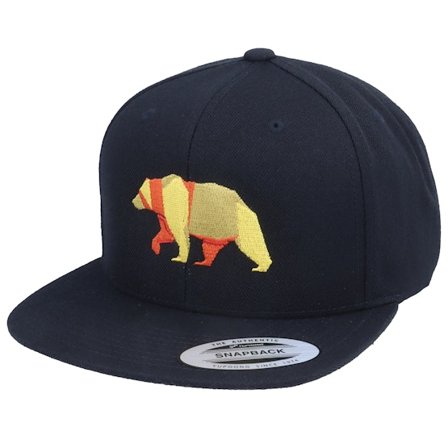 Origami - Musta snapback Lippis - Paper Bear Black Snapback @ Hatstore