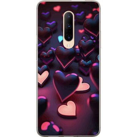 Kompatibelt Mobildeksel til OnePlus OnePlus 7 Pro Midnattshjerter