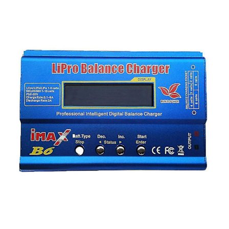 Imax B6 LCD-skjerm Digital RC Lipo Nimh Batteri Balanseringslader Multifunksjon