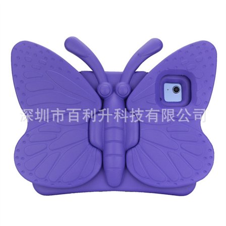 Stilrent fodral för iPad 2/3/4 lila ställ fjäril tecknad