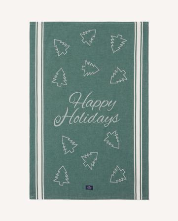 Lexington Happy holidays jacquard kitchen towel