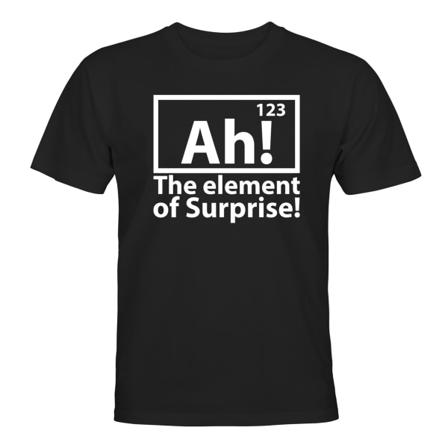 The Element Of Surprise - T-SHIRT - UNISEX Svart - 2XL