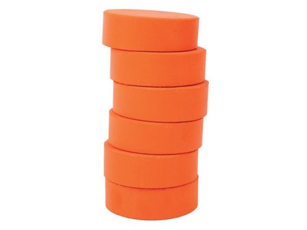 PLAYBOX Färgpuckar 57mm, orange 6/fp - Lyreco - Skola och förskola - Målarfärg och tillbehör - Färgblock
