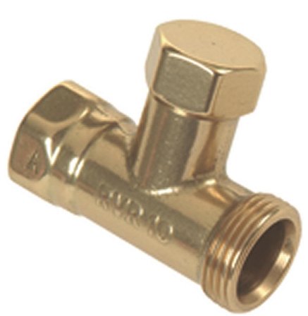 MMA 4050203 Returventil polerad mässing, PN10, Värme