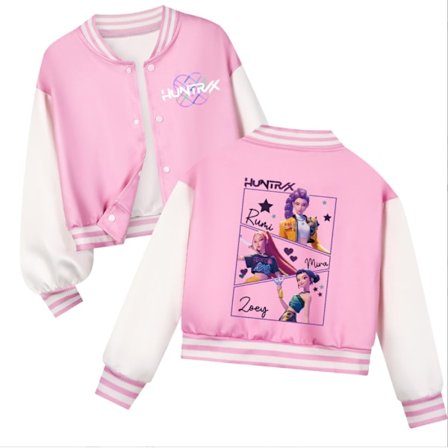 K-pop Demon Hunters Rumi Zoey Mira Halloween-kostyme, baseballuniform for barn, hettegenser for jenter, kostyme for barn