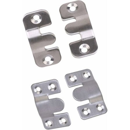 Møbelrammekroge Forbindelser Forsænket rammebeslag Sofabeslag Møbelkobling Egnet til kunstværker Fotorammer Sengeklokker og spejle - 20 par