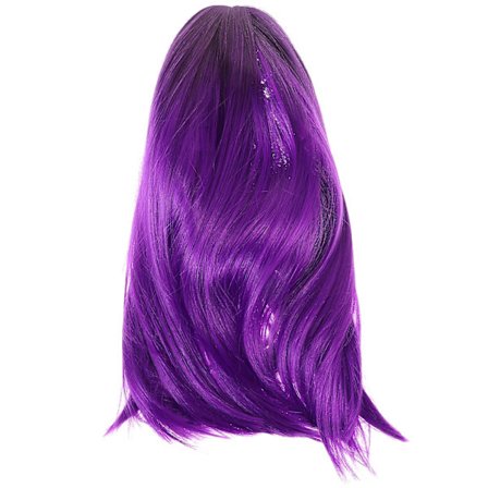 Naisten bob-peruukki Ombre Cosplay synteettinen hiusperuukki lyhyt suora peruukki bob-peruukki (Ombre Purple)