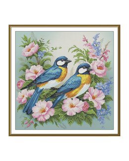 Stickpackung Bild Frühlingsvögel - Nova Sloboda