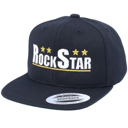 Kiddo Cap - Svart snapback Keps - Kids Rock Star Black Snapback @ Hatstore