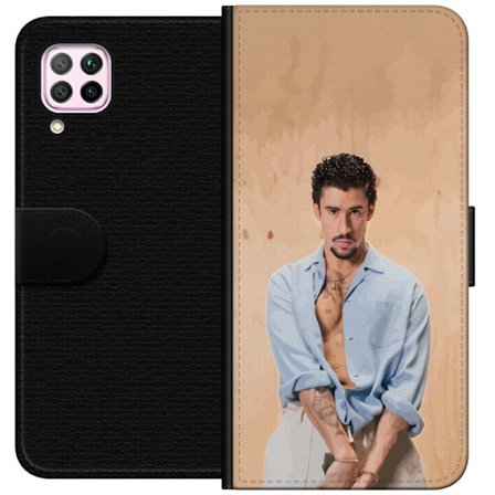 Kompatibelt Lommeboketui til Huawei P40 lite Bad Bunny Super Bowl-inspirert grafikk med NFL-trofé og San Francisco-bro i sportdesign