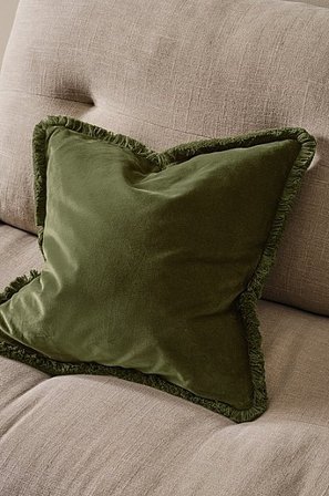 Jotex - Kissenbezug Aus Samt 50x50 Cm Grün - SAMANTHA - Kaufe Dekokissen und Kissenbezüge bei Jotex