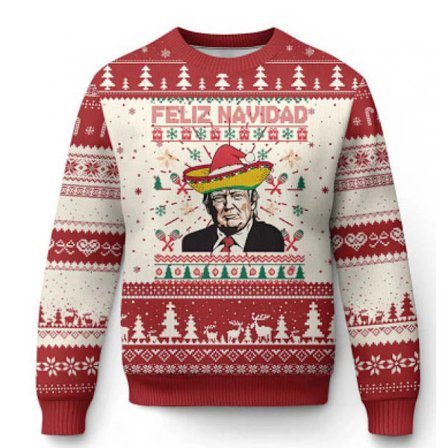 Jultröja Pullover för män, 3D-digitaltryckt tröja med rund hals, höst/vinterkläder - EL3294 - Storlek S