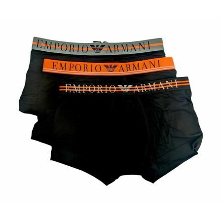 Emporio Armani, Bottoms Zwart, Heren, Maat:L